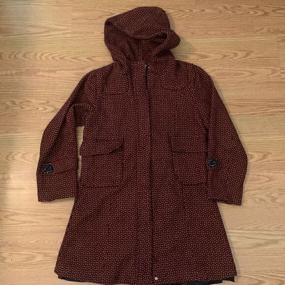 Rouge Par Womens Wool Cotton Blend Coat Hood Size S - Picture 11 of 15